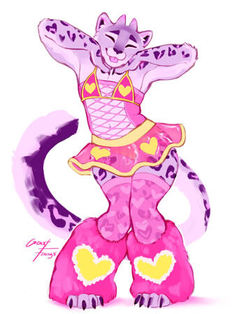 Flat colored drawing (fullbody)